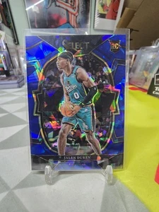 Pistones Jalen Duren Blue Cracked Ice Prizm 2022-23 Rookie Panini Select #98 - Imagen 1 de 2