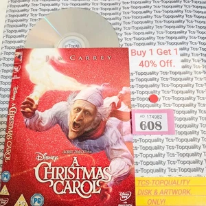 A christmas carol DVD disc and artwork only. Save £s. Eco. - Imagen 1 de 1