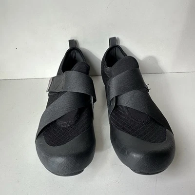 Shimano Men's  Size 8 Black Synthetic Strap Cycling Road Low Top Shoes - Image 1 of 4