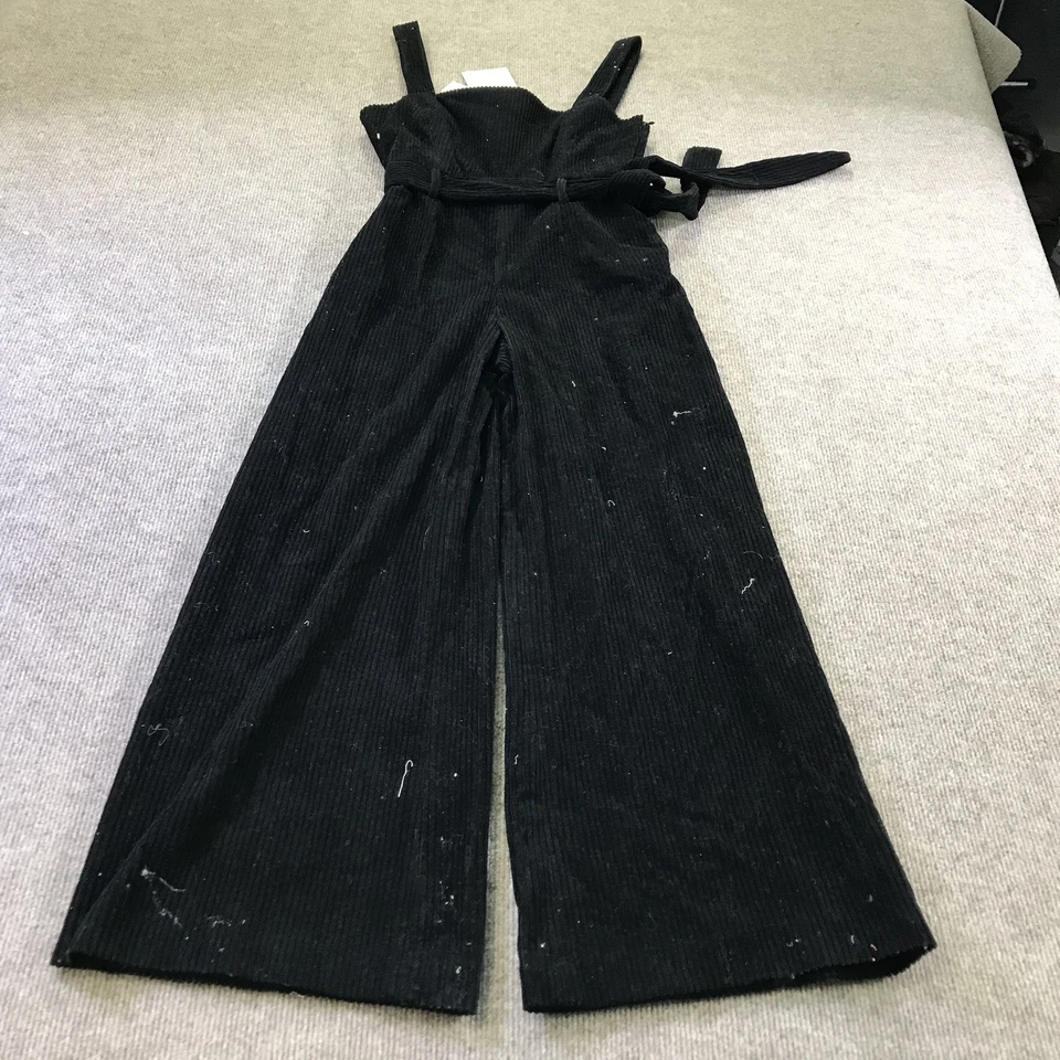 Mono Mara Hoffman Mujer Talla 0-10 Negro Idola Pana Pierna Ancha Cinturón Nuevo con Etiquetas Foto 1 de 4