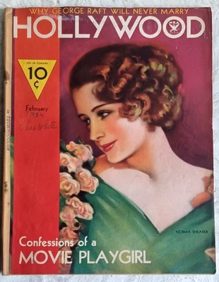 Hollywood Magazine Feb 1934 Norma Shearer Gary Cooper Katheri Hepburn EX Cond Q8 Foto 1 de 2