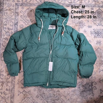 Alpine Design Thermolite Down Puffer Jacket Men M Forest Shadow Vintage NWT - Image 1 of 4