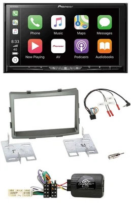 Pioneer 2DIN Lenkrad USB DAB DVD Bluetooth Autoradio für SSangYong Rodius ab 201 - Bild 1 von 4