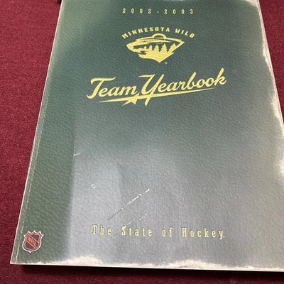 2002-03 Ice Hockey Team OfficialNHL Yearbook Minnesota Wild The State of Hockey  - Image 1 of 4