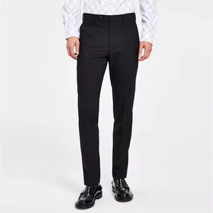 Bar III Men's Black Wool Blend Skinny Fit Classic Suit Dress Pants Size 30x30 - Picture 1 of 4