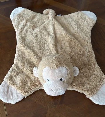 Baby Gund Pippy Mono Cómoda Acogedora Satén Felpa Actividad Seguridad Manta Lovey Foto 1 de 4