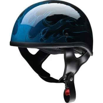 Medio casco gorro Z1R CC aprobado por el DOT - azul fuego infernal - adulto talla 2XL Foto 1 de 4