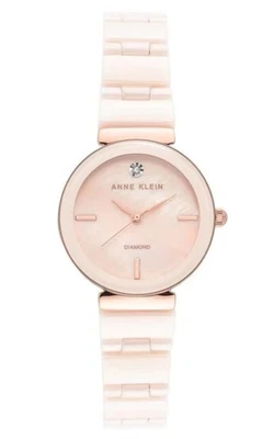 NUEVO Reloj Anne Klein Diamante AK/3392 Rosa Claro Madreperla Foto 1 de 3