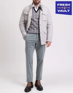 RRP €2250 ELEVENTY PLATINUM Down Wool Flannel Jacket IT48 US38 M Concealed Hood - Picture 1 of 11