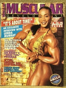 Muscular Development Magazine March 1993 Lenda Murray + Poster Dorian Yates Rare - Picture 1 of 1