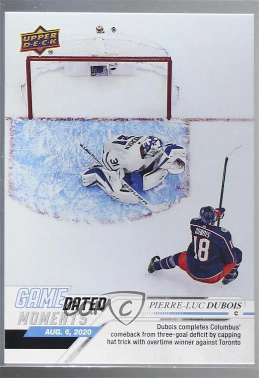 2019-20 Upper Deck Game Dated Moments Playoffs Pierre-Luc Dubois #99 - Image 1 of 2