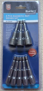 8 Piece Magnetic Nut Driver Set (6-13mm) Magnetic Connector Bits 14107 - New - Picture 1 of 5