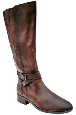 Naturalizer Rena Medium Calf Riding Boots Brown - Image 1 of 3