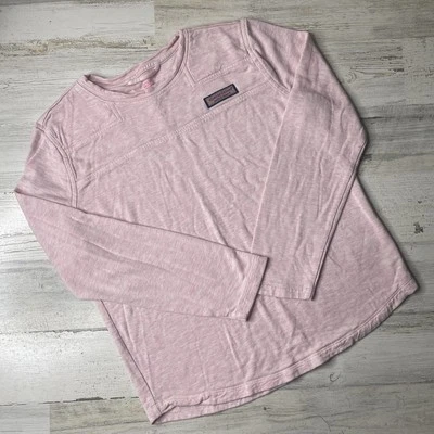 Camisa Suéter Vineyard Vines Cuello Redondo Paño de Sueño Oveja Rosa Brezo Niña’s Talla L Foto 1 de 4