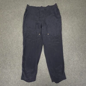 Sass & Bide Pants Womens 10 blue lightweight silk drawstring casual Size 10 - Picture 1 of 8