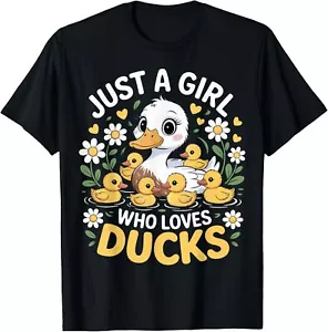 Just A Girl Who Loves Ducks Duck Costume Cute Duck Lover T-Shirt - Picture 1 of 5