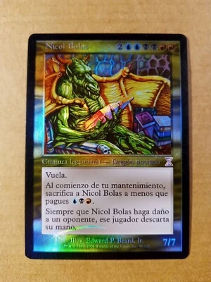 Nicol Bolas 98/121 FOIL Timeshifted Rare MTG NM/VLP Spanish see pics - Image 1 of 4