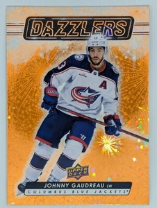 2023-24 Upper Deck Series 1 - Dazzlers Johnny Gaudreau #DZ-46 Orange - Picture 1 of 2