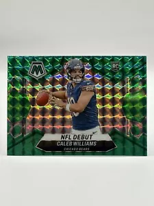 2024 Panini Mosaic Caleb Williams NFL Debut Green Prizm Rookie - Picture 1 of 2