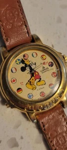 Vintage 1990 Musical Mickey Mouse Watch Lorus by Seiko Plays It's A Small World - Picture 1 of 7