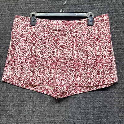 Pantalones Cortos Para Mujer Martin + OSA Talla 12 Lino Mezcla Algodón Rojo Blanco Floral Foto 1 de 4