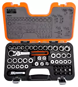Bahco S530T 53 Pce Pass-Through / Go Thru Multi Drive Metric Ratchet Socket Set - Picture 1 of 4