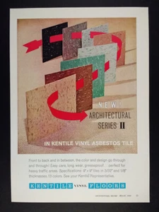1963 Kentile Vinyl Asbestos Tile Architectural Series II vintage print Ad - Picture 1 of 1