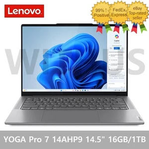 Lenovo Yoga Pro 7 14AHP9 14.5" R7 8845HS RTX3050 16GB/1TB FreeDOS Laptop_ - Picture 1 of 11