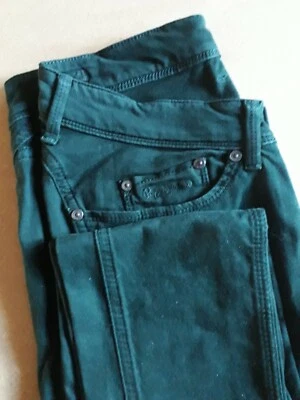 Nuovo pantalone skinny da donna in cotone verde Pepe Jeans Tg. 29 - Immagine 1 di 4