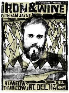 Tyler Stout Iron and Win 2004 Portland Poster selten - Bild 1 von 3