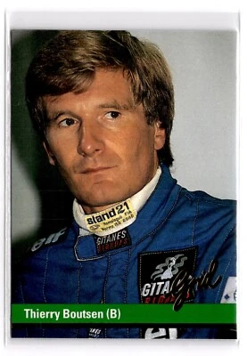 1992 Grid Motorcard Formula One Thierry Boutsen #57 - Image 1 of 3
