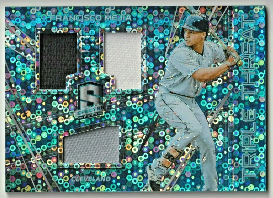 Francisco Mejia 2018 Chronicles Spectra Triple Threat Materials Jersey #14/99 - Image 1 of 1