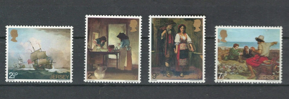 JERSEY BRITISH Ships, Blind Beggar, Boyhood of Sir Raleigh 1971 LOT (JER 157) - Image 1 of 1