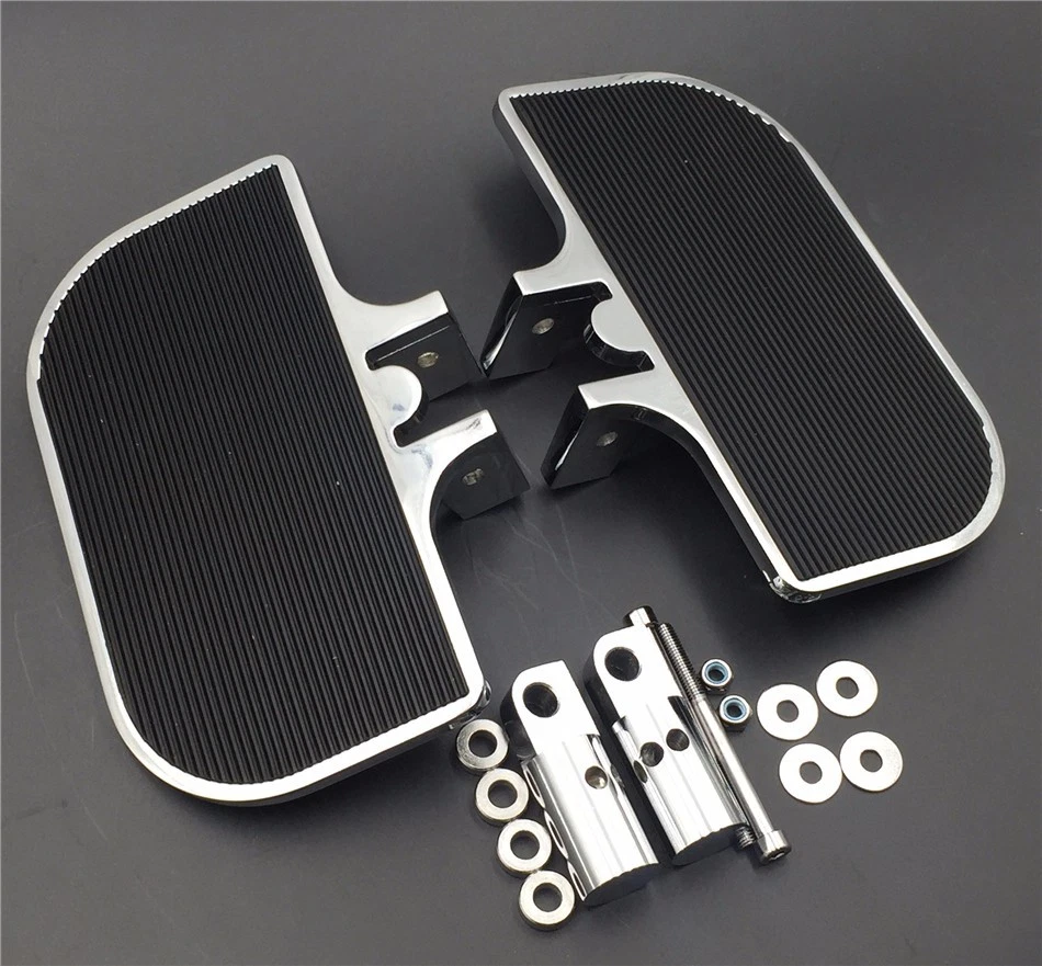 Chrome Mini Floorboards For Harley Electra Glide/Softail / Sportster 1200 883 - Image 1 of 4