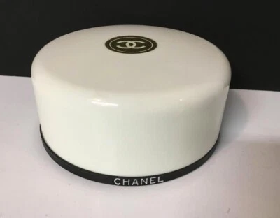 Chanel Nº 5 Polvo Polvo CONTENEDOR INTACTO Etiqueta Negra Usado De Colección 8 OZ Foto 1 de 4