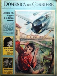 La Domenica del Corriere 26 Aprile 1964 Fantasma Fellini Oscar Lualdi Ferrari - Foto 1 di 1