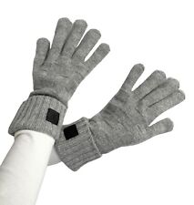 Louis Vuitton Essential V Lamb skin/Cashmere Gloves Black Sz TL