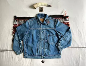 Chaqueta de Camionero Levis Tipo 1 L-XL Ribete Wabash 2022 Nueva con Etiquetas Remaches Cincha Trasera - Imagen 1 de 22