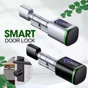 TUYA SMART ELEKTRONISCHES TÜRSCHLOSS SCHLIESSZYLINDER 60-120MM MIT FINGERABDRUCK - Bild 1 von 22