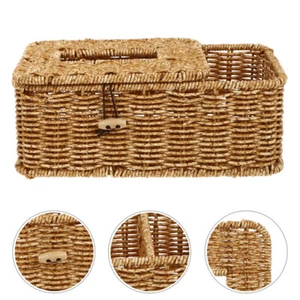 Scatola Di Immagazzinaggio Del Tessuto Rattan Napkin Holder Scatola Di Carta - Foto 1 di 20