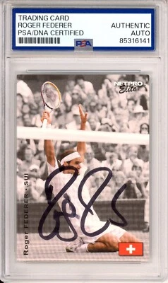 2003 NETPRO ELITE EVENT EDITION ROGER FEDERER SIGNED #E3 PSA DNA COA AUTOGRAPHED - Image 1 of 2