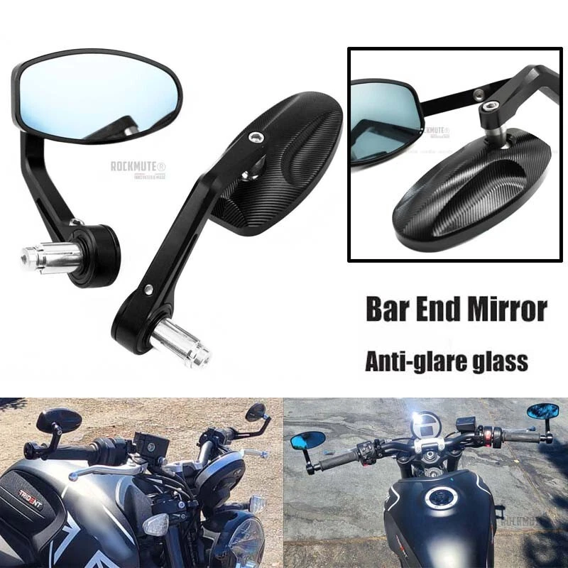 Par de espejos redondos ajustables vintage para Aprilia SHIVER 750 SHIVER 900 MANA 850 Foto 1 de 4