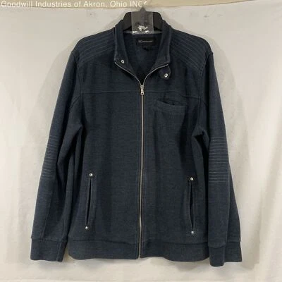 Серый мужской свитер на молнии Gently Loved Inc International Concepts, размер L - Изображение 1 из 3