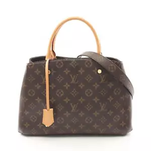 LOUIS VUITTON Montaigne MM Hand Schultertasche M41056 Monogram Leder Braun Ge... - Bild 1 von 8