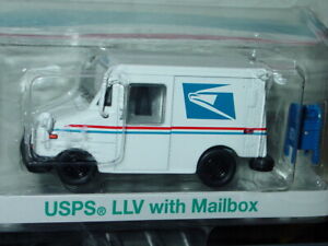Greenlight UNITED STATES POSTAL SERVICE USPS MAIL TRUCK w/MAILBOX -White, MIP