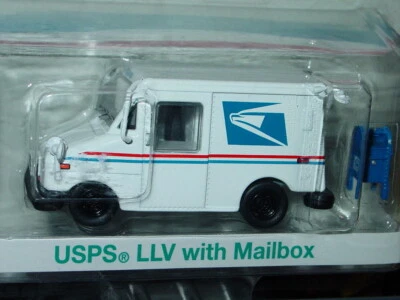 Camión de correo Greenlight SERVICIO POSTAL DE ESTADOS UNIDOS USPS con BUZÓN - blanco, en paquete Foto 1 de 2