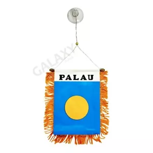Bandera Palau Mini Banner / Bandera Palau / Doble Cara Mini Palau Coche Ventana Bandera - Imagen 1 de 1