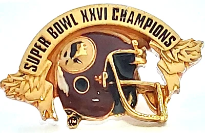 NFL Washington Redskins Super Bowl XXII Campeones 1987-88 Casco 1.25" Solapa Pin Foto 1 de 2
