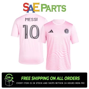 New Adidas Lionel Messi Inter Miami CF #10 Men's Performance Shirt Sz Large - Picture 1 of 3