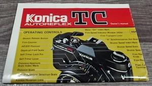 Konica Autoreflex TC Camera Vintage Original Fold-Out Instruction Owner's Manual - Picture 1 of 4